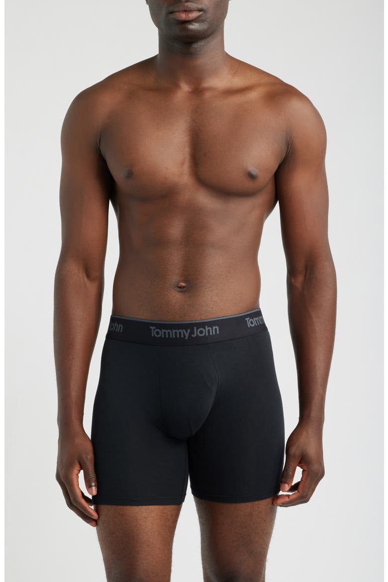 3-Pack Second Skin 6-Inch Stretch Modal Boxer Briefs, Alternate, color, BLACK MONUMENT GOLF CARTS