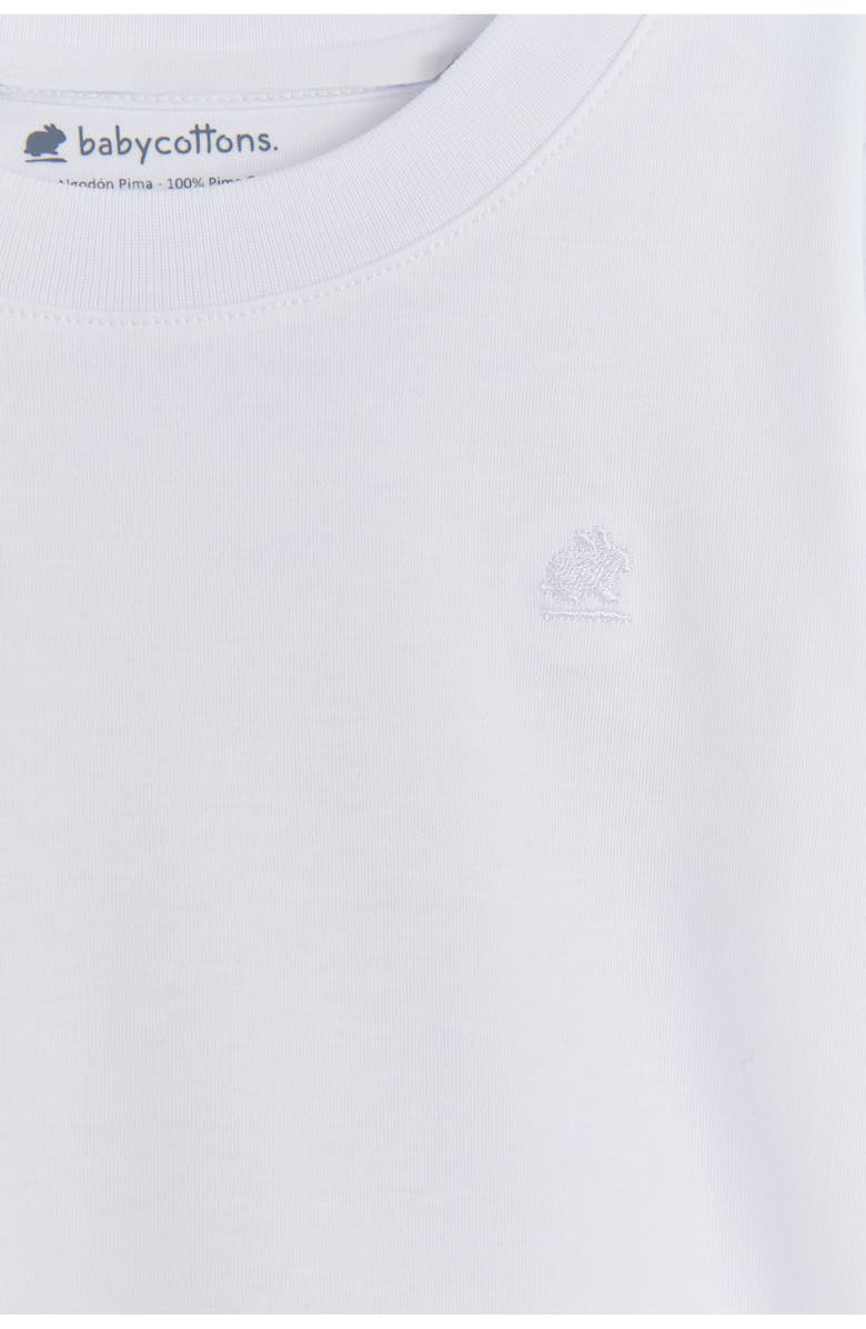Babycottons Pima Colors T-Shirt, Alternate, color, White