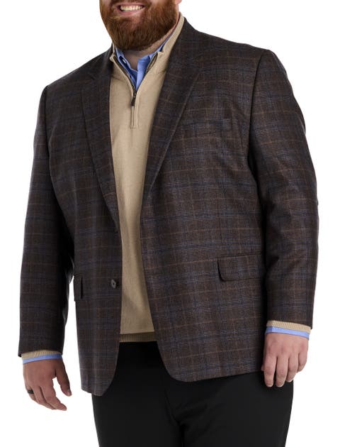 Big & Tall Plaid Sport Coat