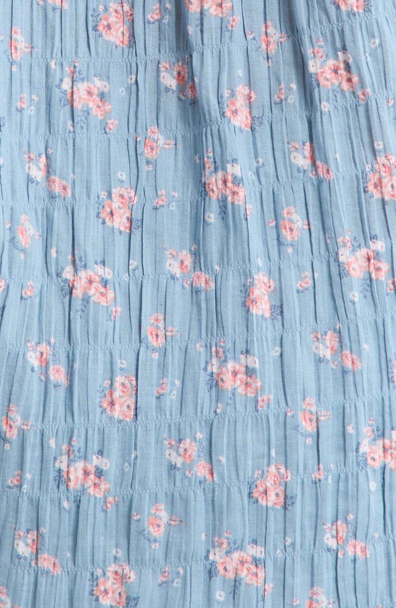 Lucky Brand Floral Stretch Cotton Button-Up Shirt, Alternate, color, Blue Floral