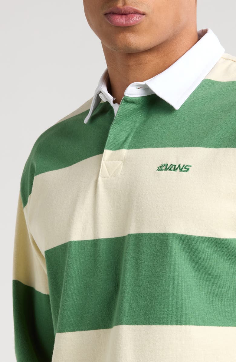 Vans Ward Stripe Rugby Knit Long Sleeve Polo, Alternate, color, 