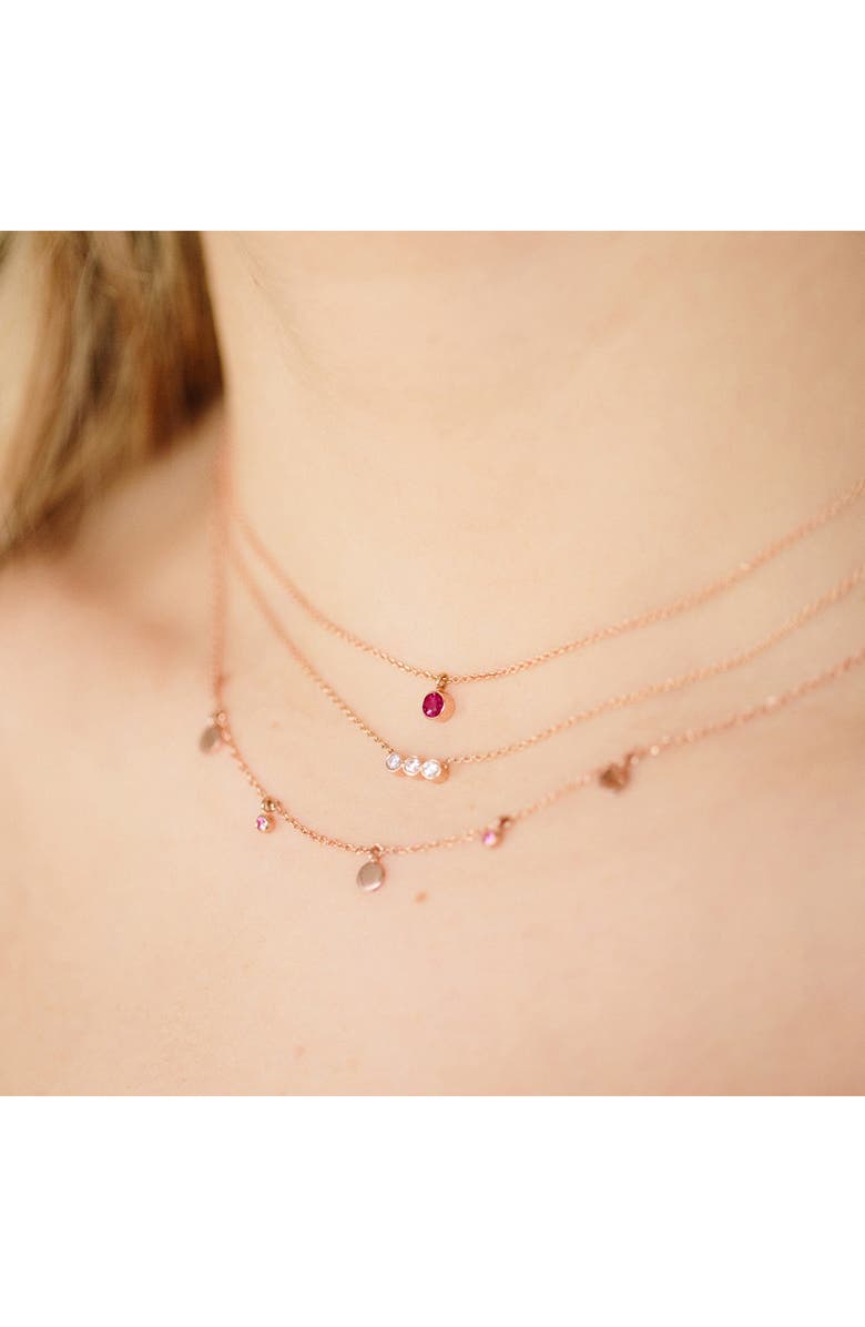 Zoë Chicco Diamond Bezel Pendant Necklace, Alternate, color,