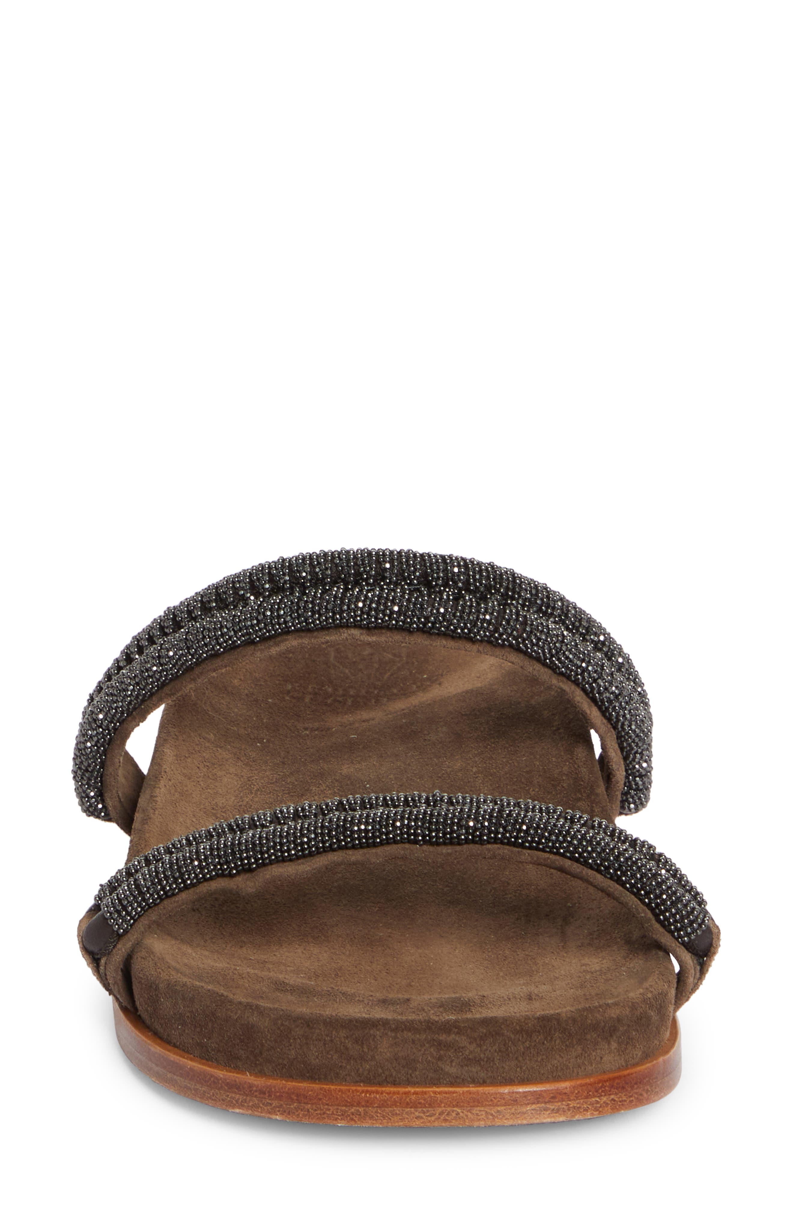 Brunello Cucinelli Monili Double Braided Slide Sandal, Alternate, color, 