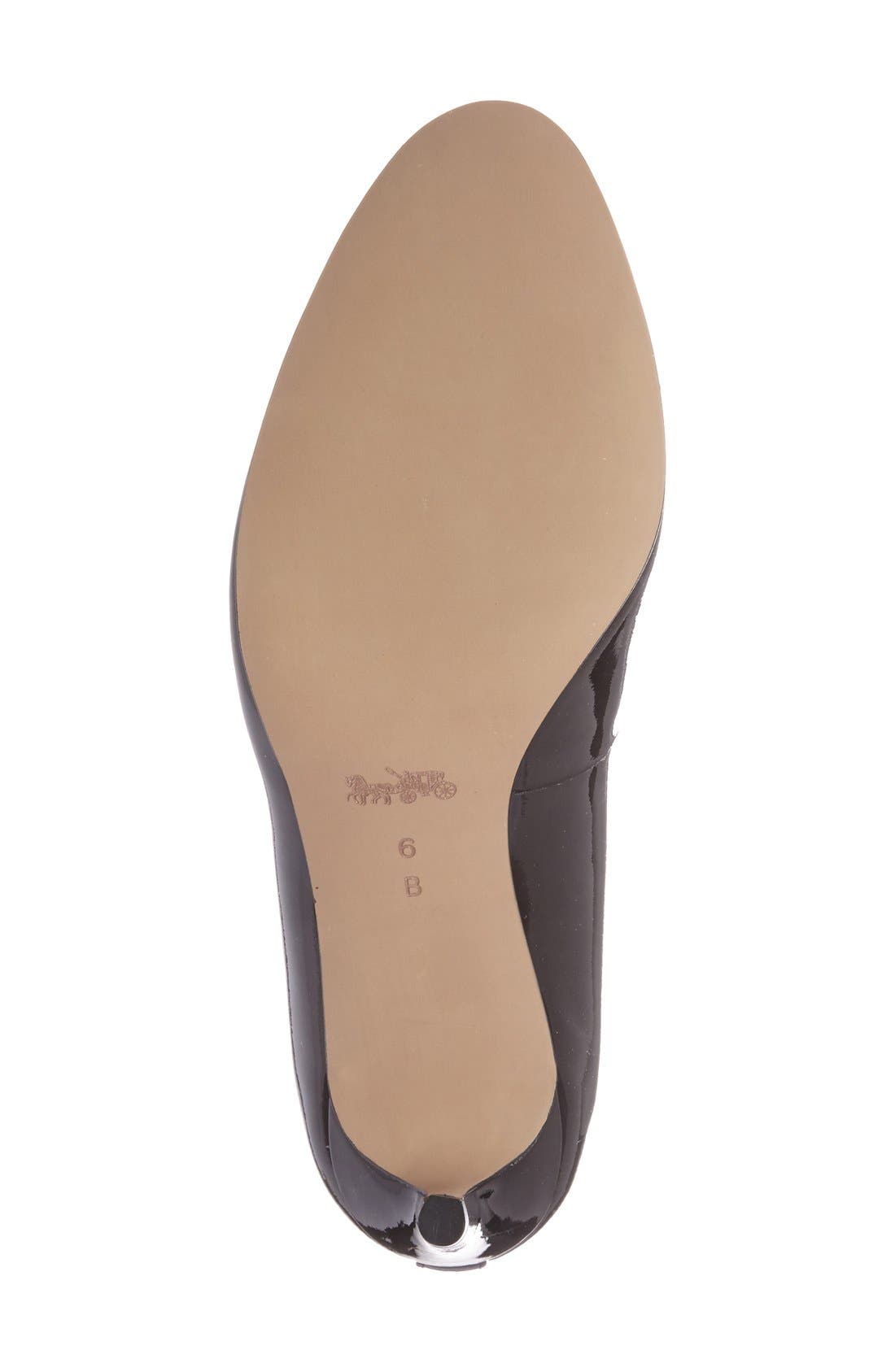 COACH 'Devon' Pump, Alternate, color, Black Patent Leather