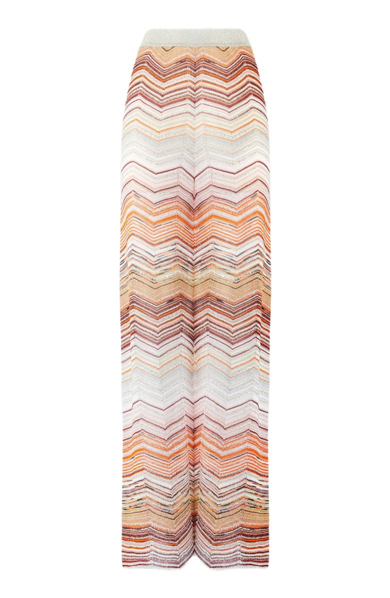 Missoni Palazzo Chevron Lamé Trousers With Sequins, Alternate, color, 