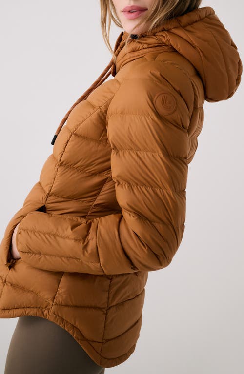 Lole Emeline Water Repellent 550 Fill Power Down Jacket In Brown