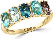 EFFY 14K Yellow Gold Semiprecious Stone & Diamond Ring - 0.09ct.