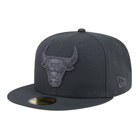 Men's New Era  Charcoal Chicago Bulls Tonal Color Pack 59FIFTY Fitted Hat