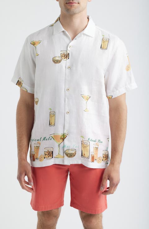 Mixers Short Sleeve Linen Button-Up Shirt