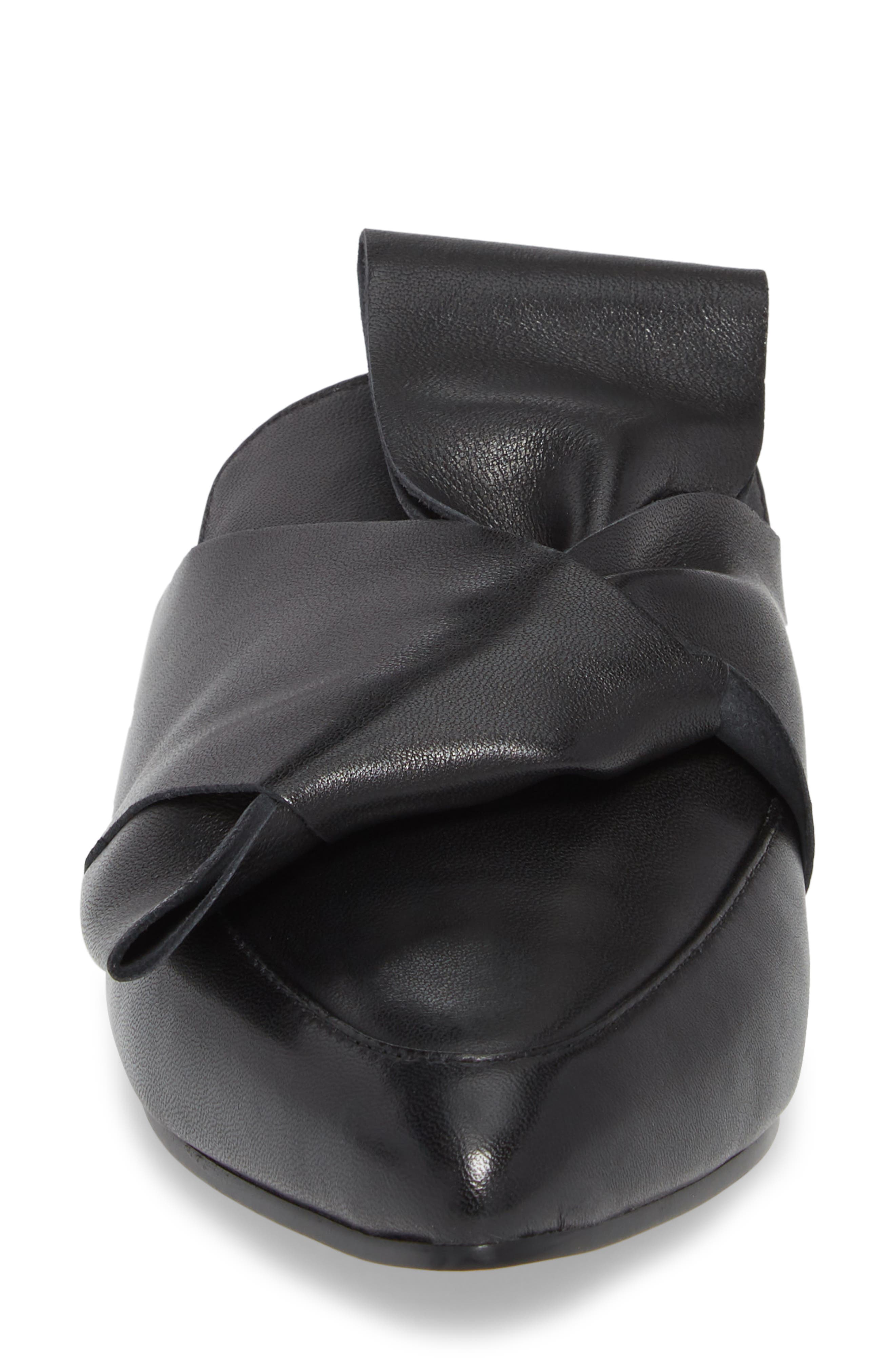 Coral Mule, Alternate, color, BLACK LEATHER