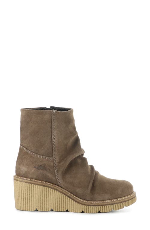 Bos. & Co. Alina Waterproof Platform Wedge Bootie In Brown