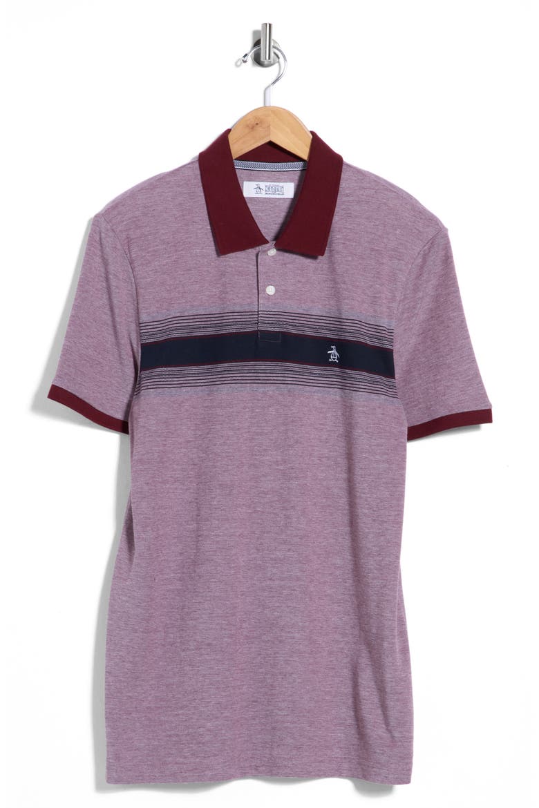 Birdseye Pique Stripe Polo, Alternate, color, 610 PORT ROYALE