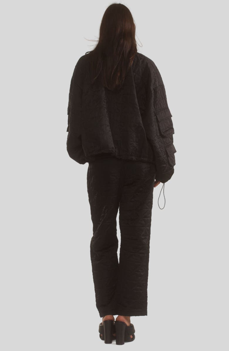 Cynthia Rowley QUILTED BOMBER JACKET, Alternate, color, 