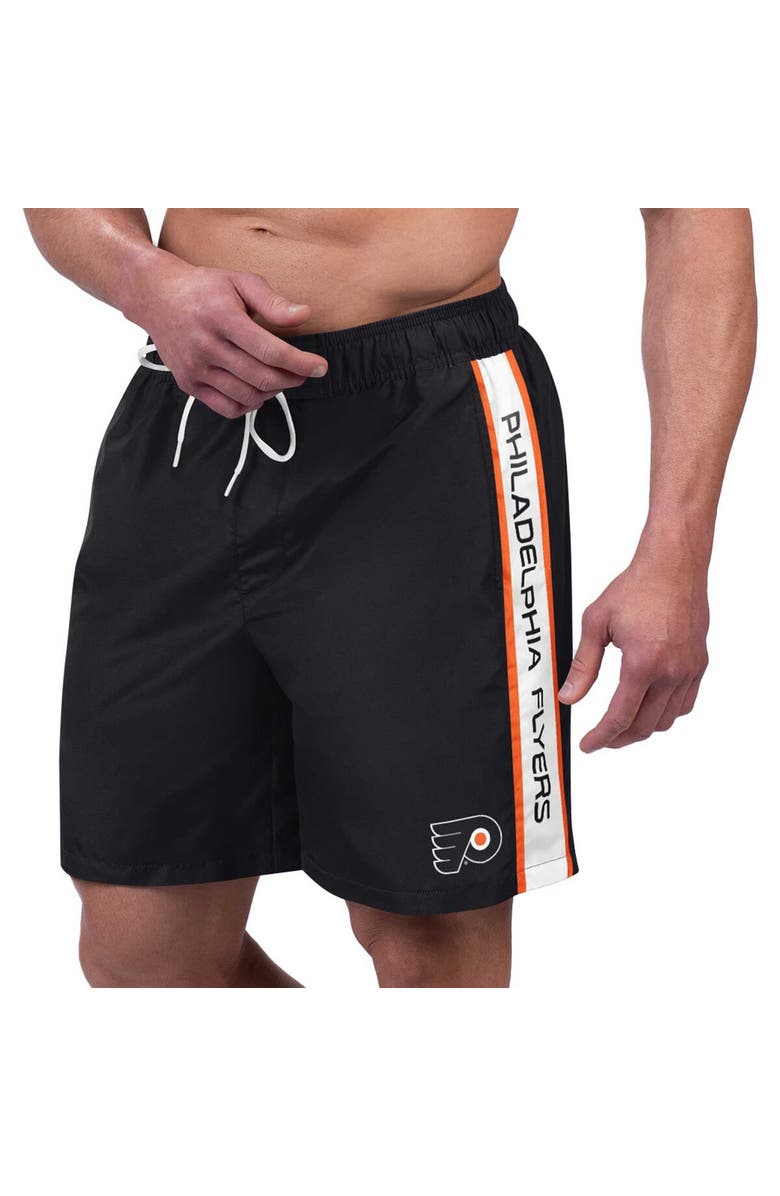 G-III SPORTS BY CARL BANKS Men's G-III Sports by Carl Banks Orange Philadelphia Flyers Streamline Volley Swim Trunks, Main, color, Orange