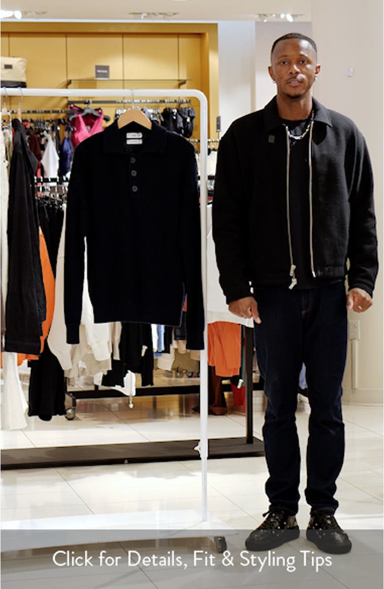 Chunky Cotton Polo Sweater, sales video thumbnail