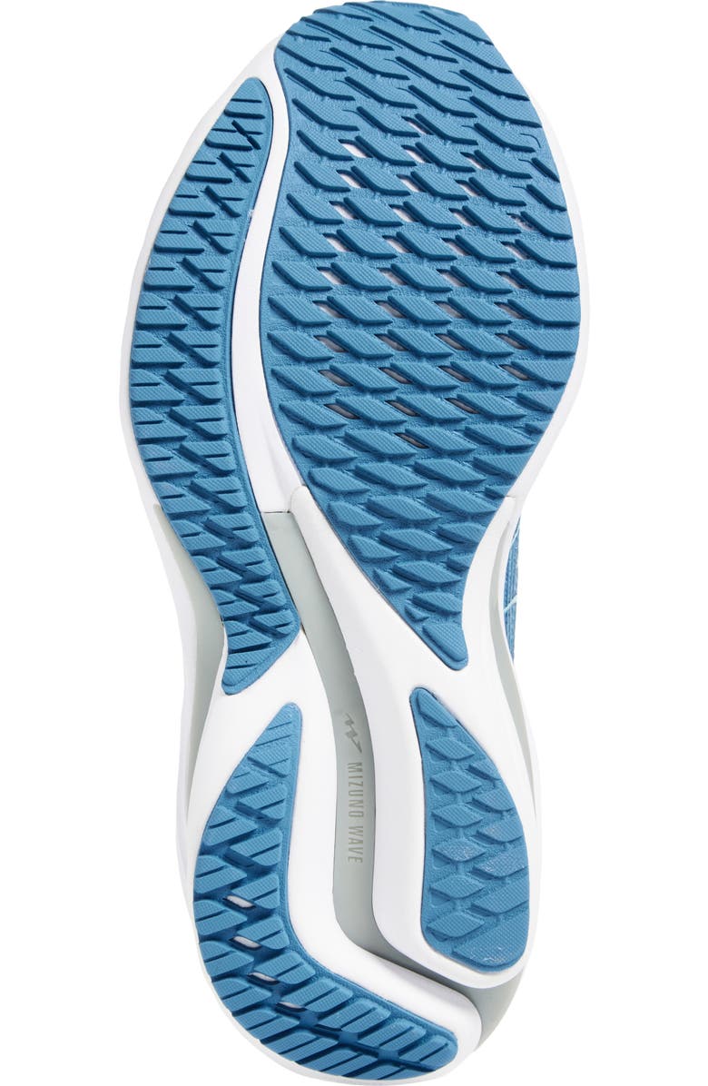 Mizuno Wave Rider 28 Running Shoe, Alternate, color, Glacier Lake-White