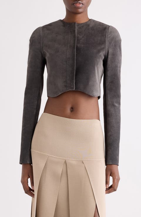 Crop Suede Jacket
