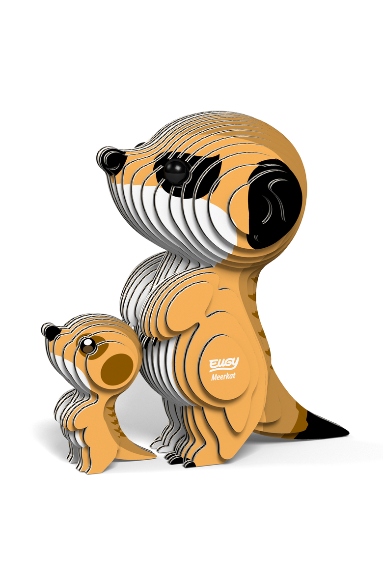 Eugy Puzzles Meerkat 3D Puzzle, Alternate, color, NO COLOR