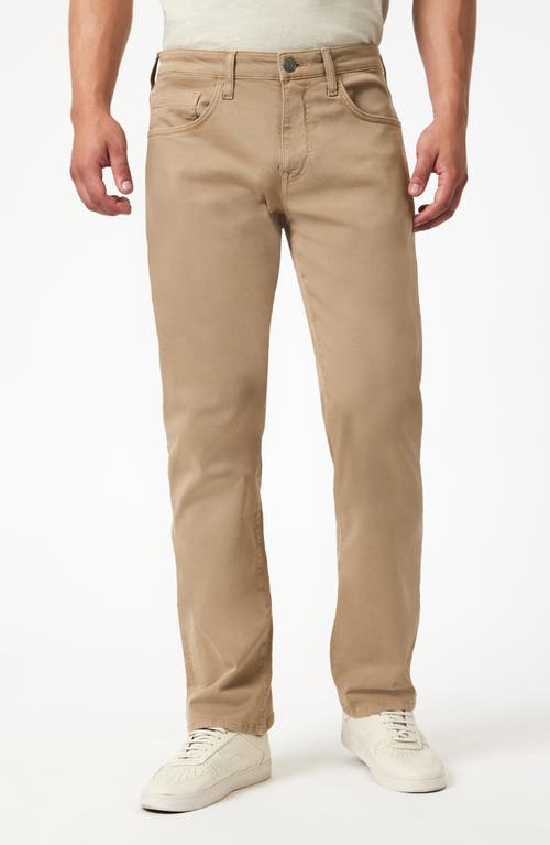 Mavi Jeans Zach Straight Leg Twill Pants In Brown
