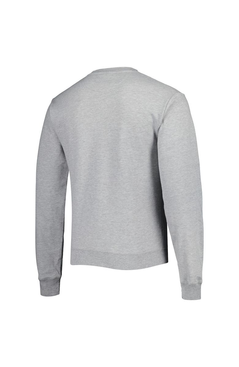 LEAGUE COLLEGIATE WEAR Men's League Collegiate Wear Heather Gray Alabama Crimson Tide 1965 Arch Essential Lightweight Pullover Sweatshirt, Main, color,