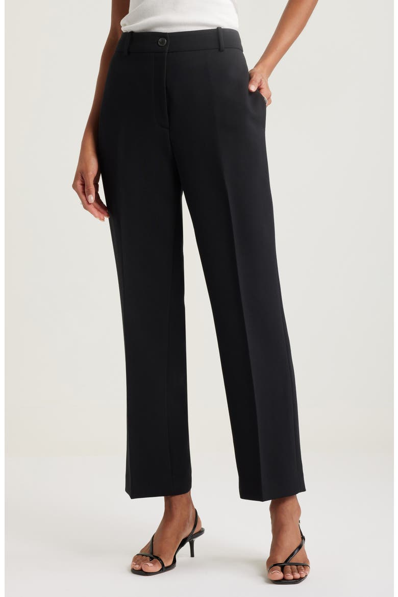 The Icon Straight Leg Pants, Main, color, BLACK