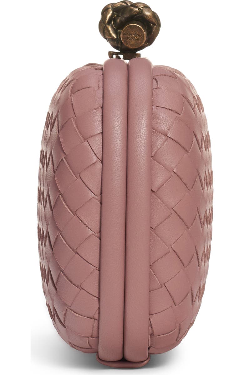 Bottega Veneta Intrecciato Leather Knot Clutch, Alternate, color,