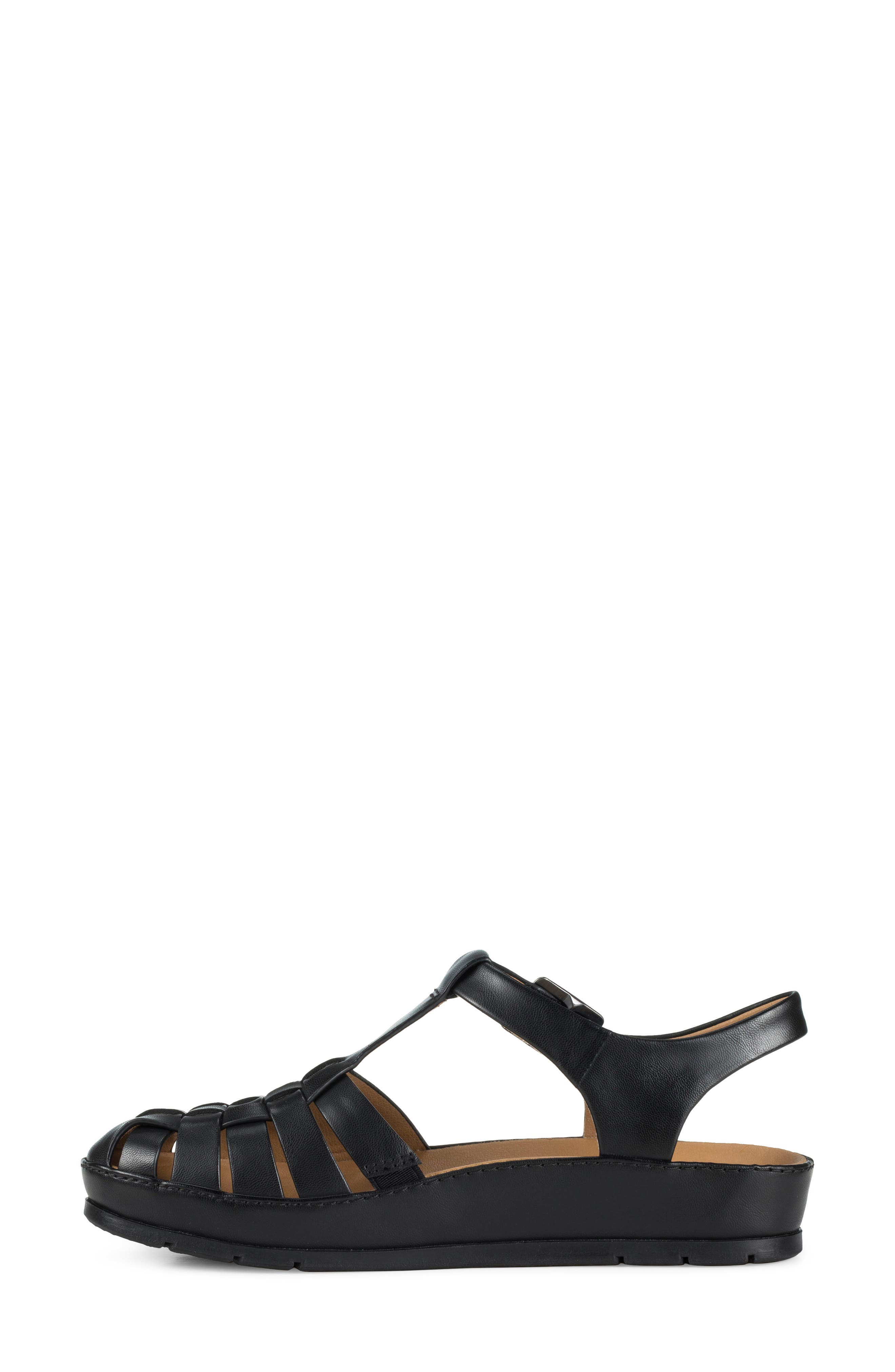 Welsy Fisherman Sandal, Alternate, color, BLACK