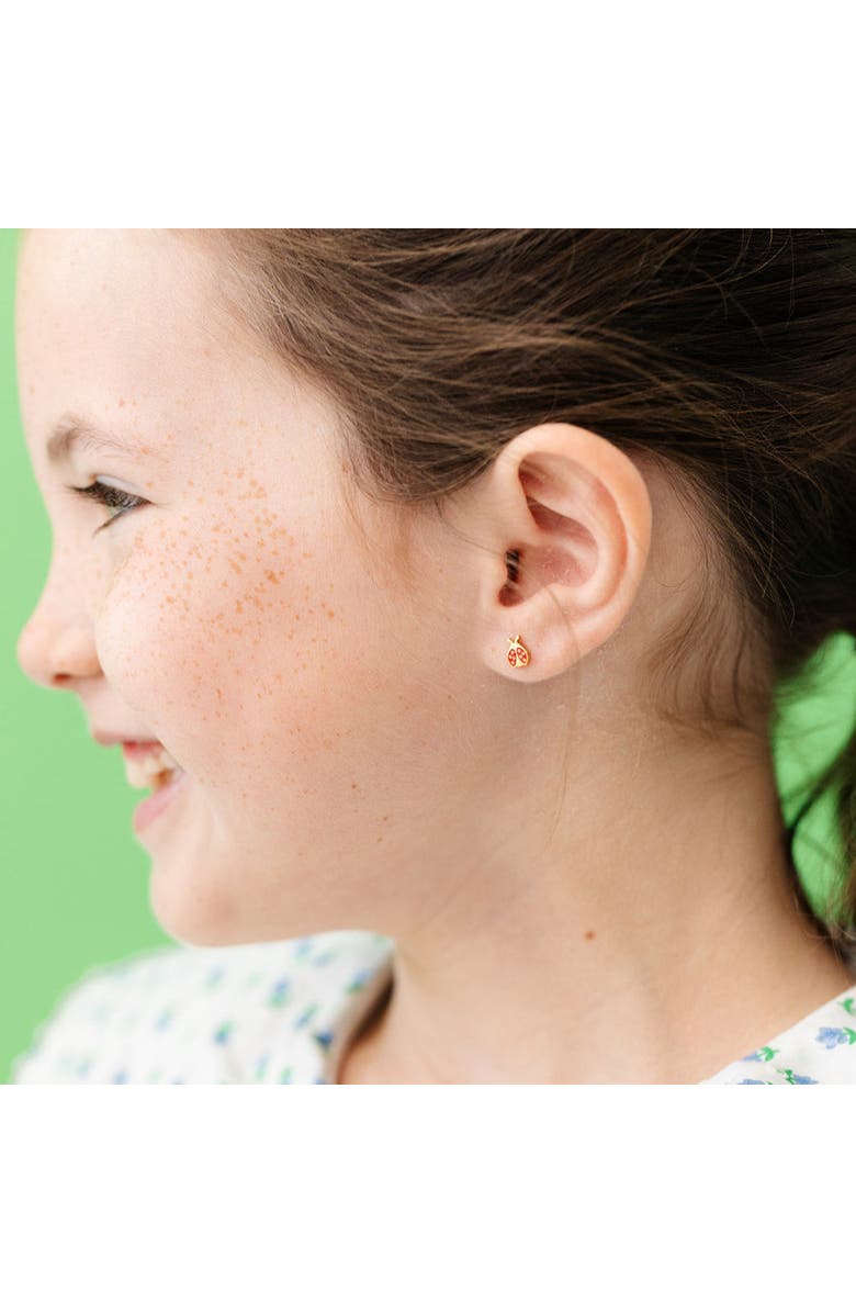 Pip Pop Ladybug Stud Earrings, Alternate, color, Red