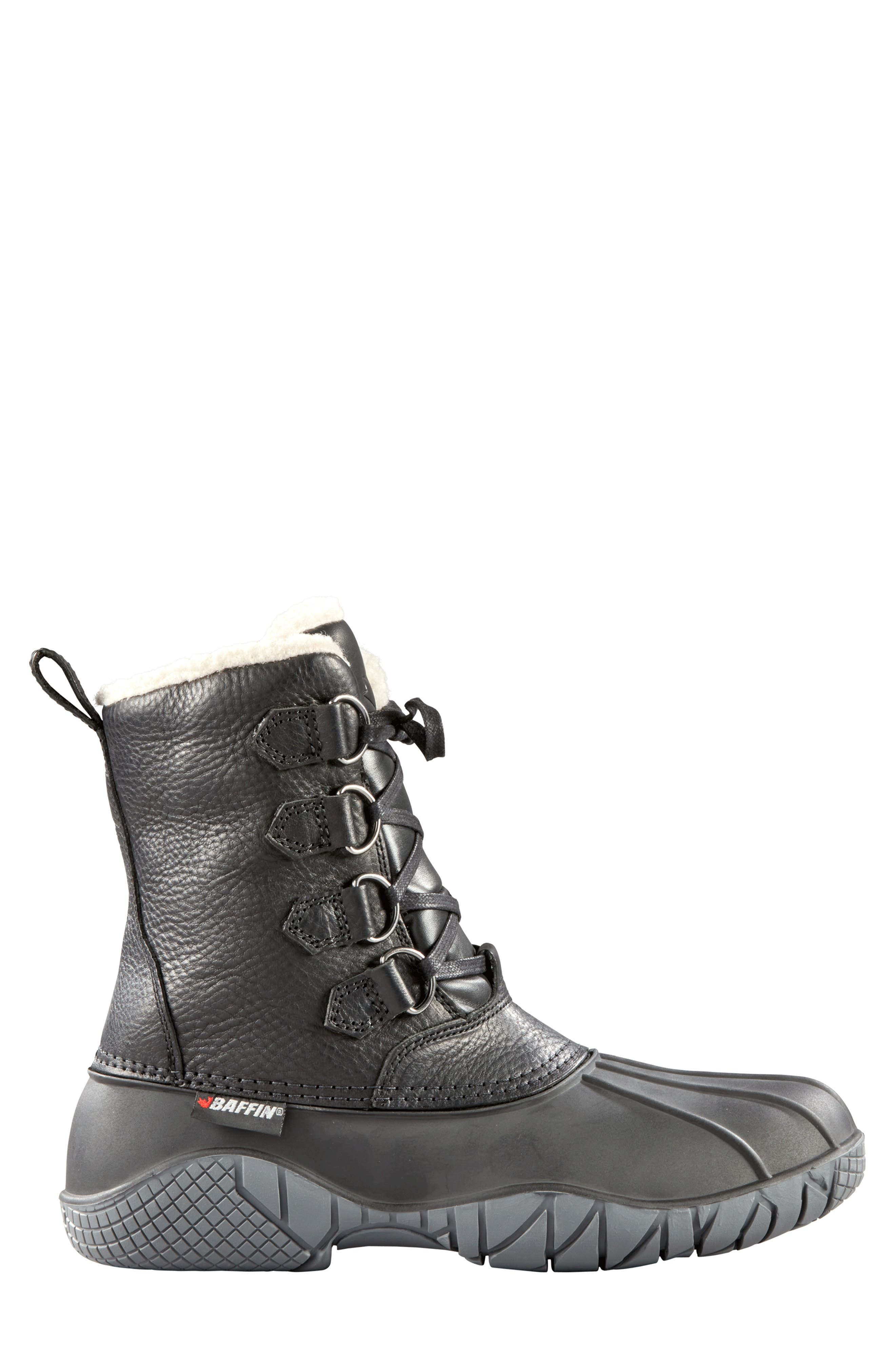 Baffin Yellowknife Waterproof Snow Boot, Alternate, color, Black