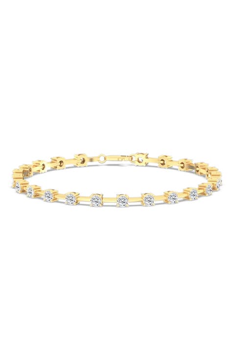 Orbit Tennis Bracelet Lab Diamond in 14K Gold
