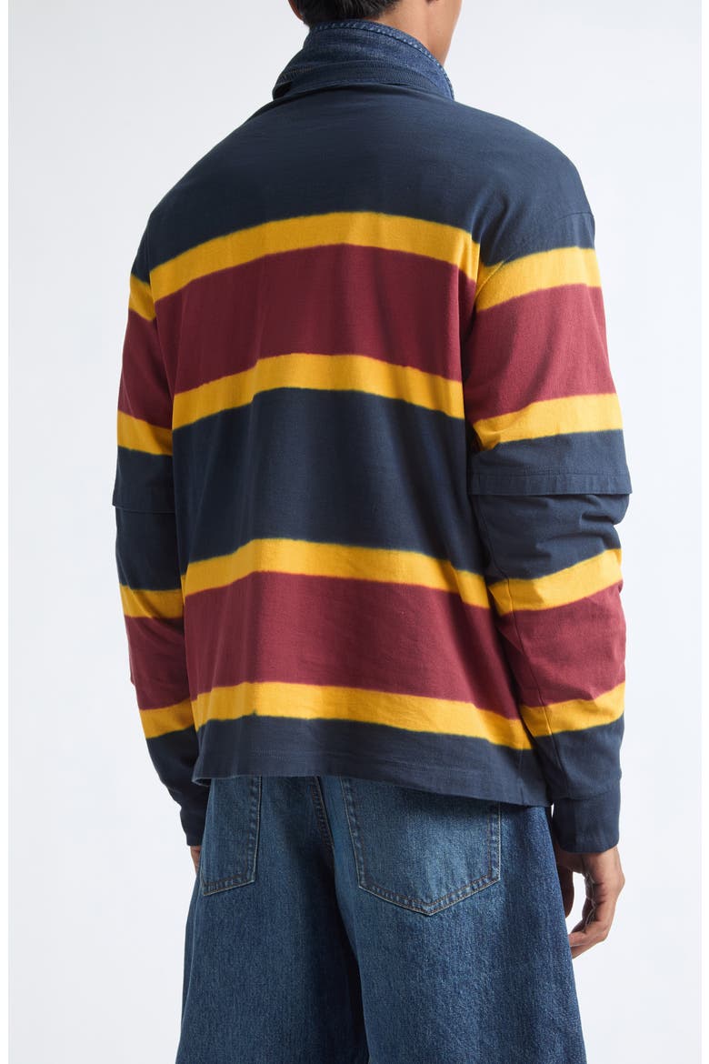 Chusen Dyed Striped Long Sleeve T-Shirt, Alternate, color, NAVY MULTI