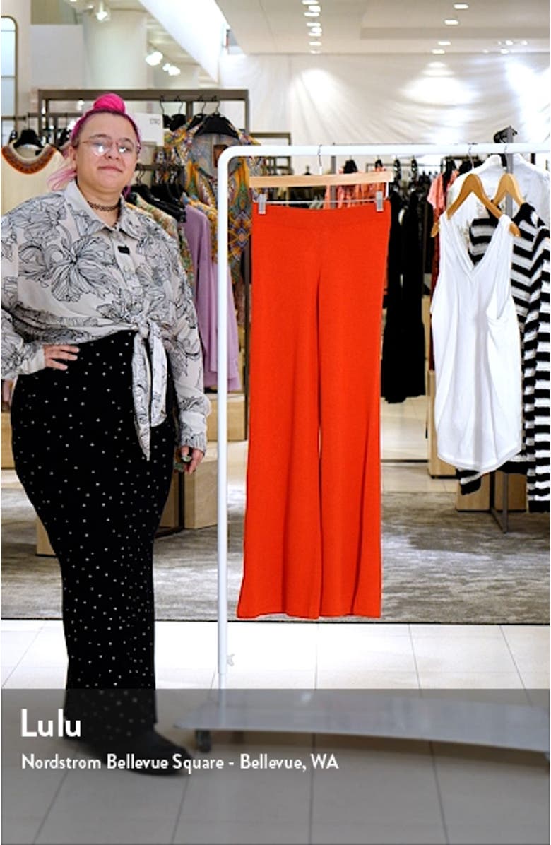 Slit Hem Knit Pants, sales video thumbnail