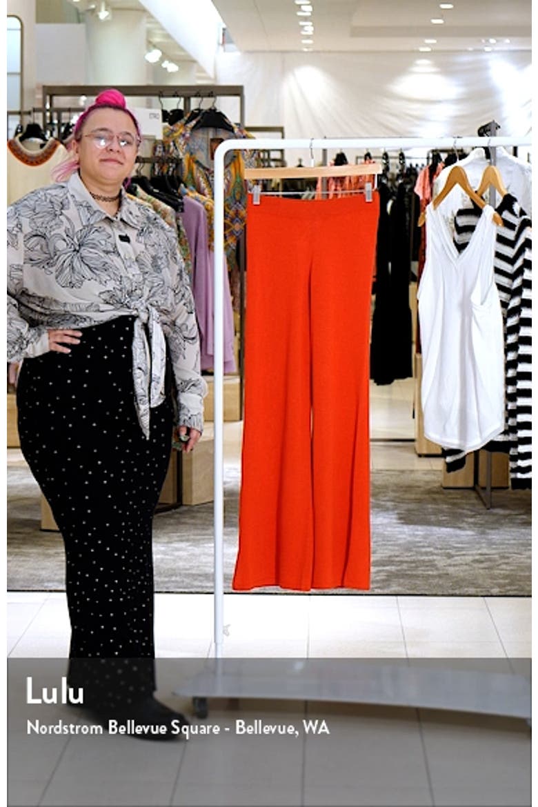 Slit Hem Knit Pants video