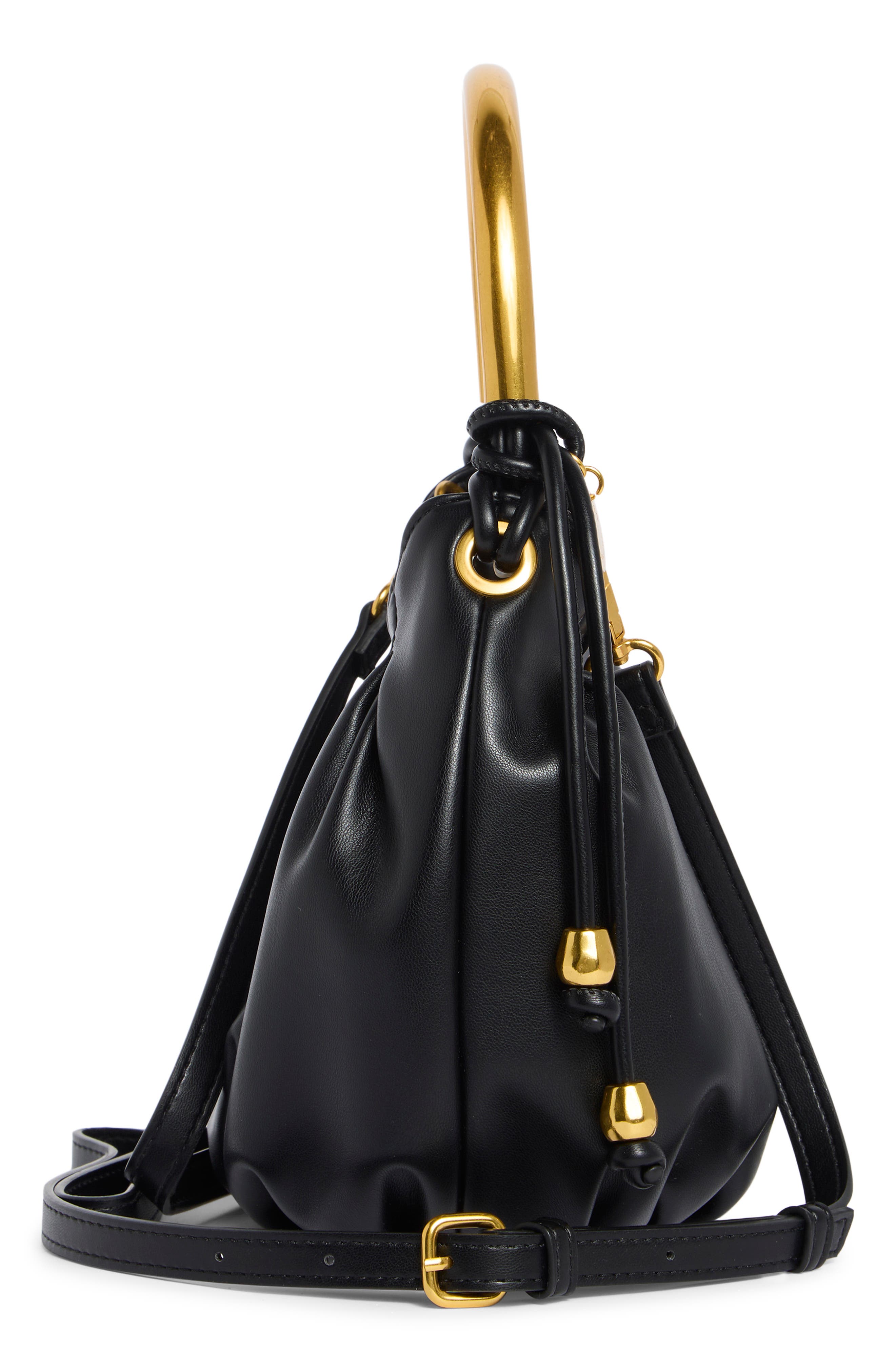 BCBG Metal Handle Hobo Shoulder Bag, Alternate, color, 