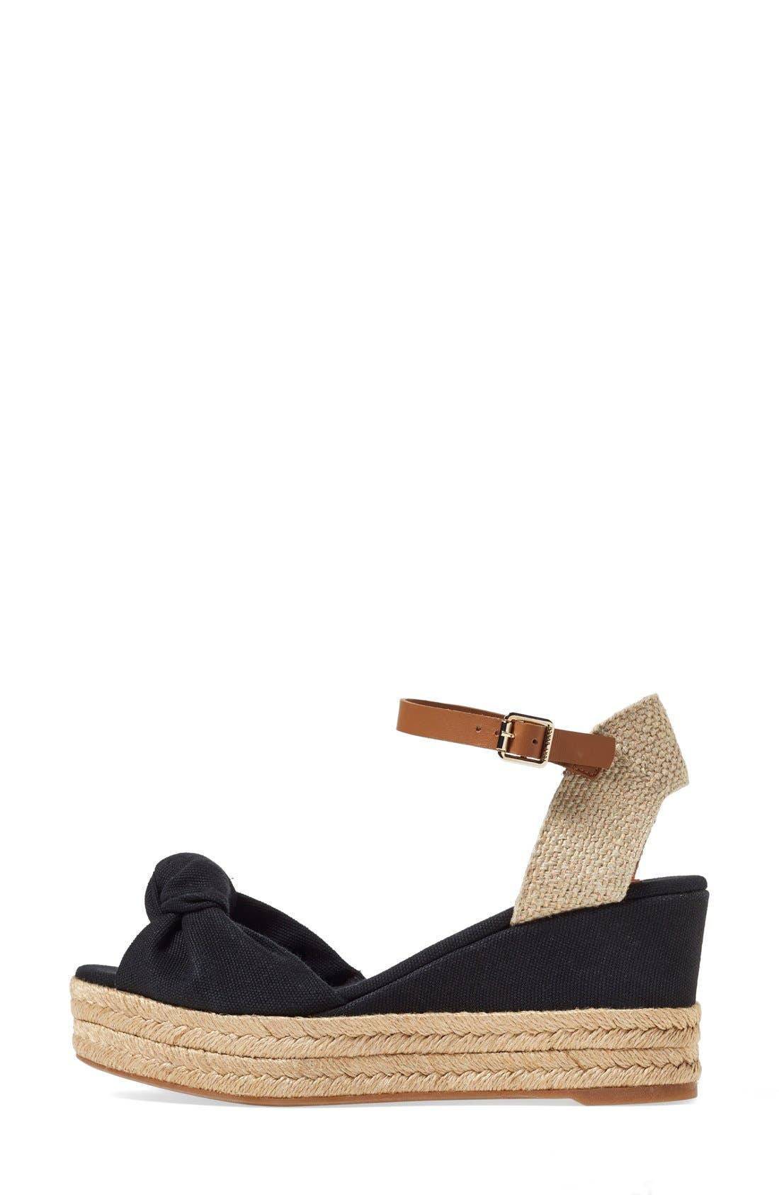 Tory Burch Ankle Strap Espadrille Platform Sandal, Alternate, color, 
