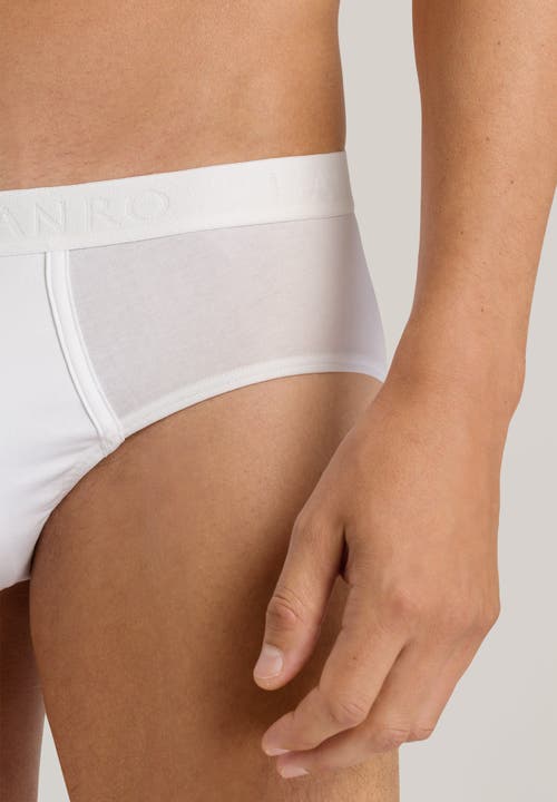 Hanro Cotton Essentials Cotton Brief In All White