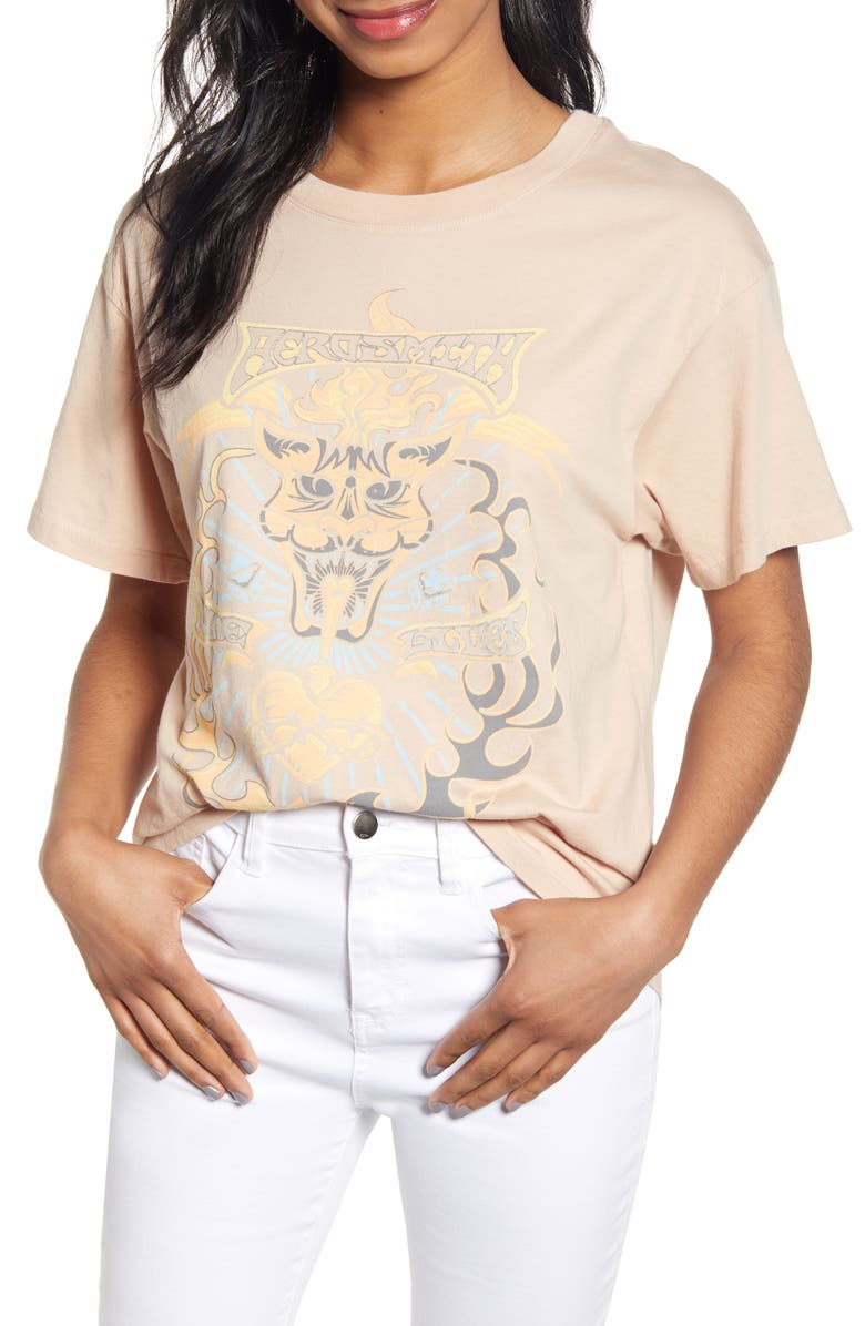 Day by Daydreamer Aerosmith Nine Lives Tee, Main, color,