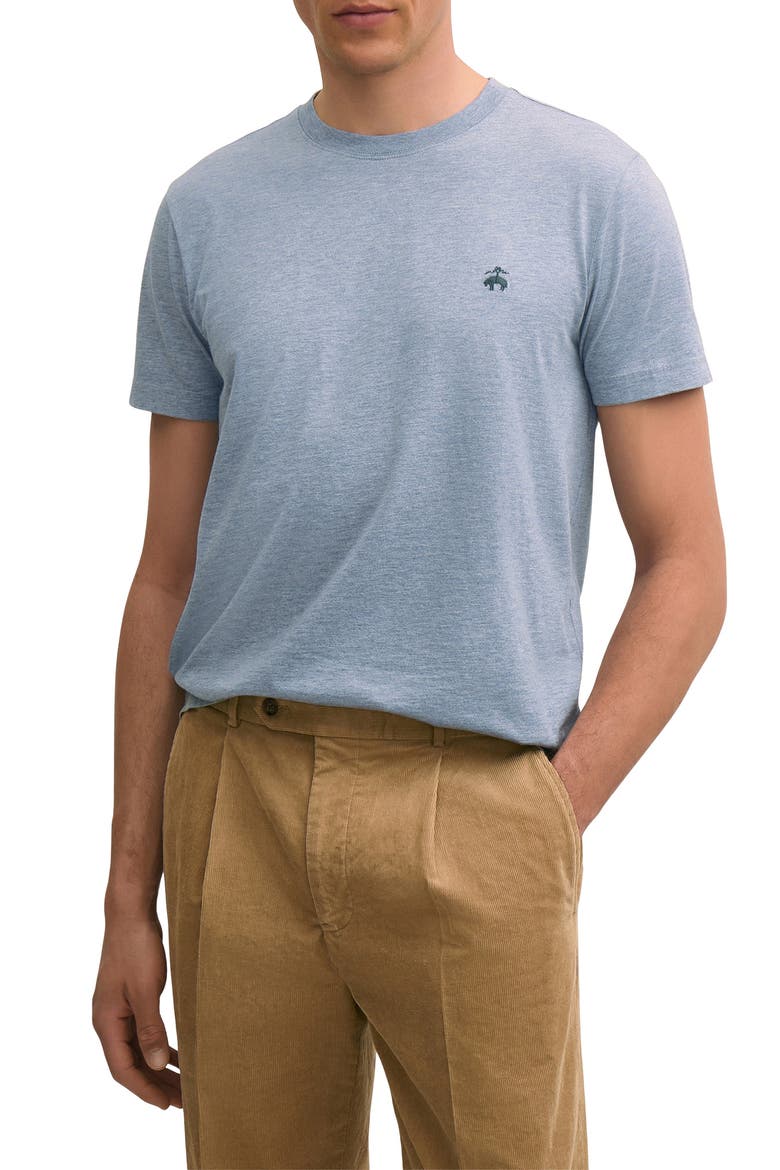 Logo Cotton T-Shirt, Main, color, BLUE