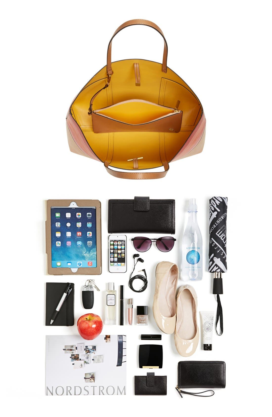 'Block T - Dégradé' Tote, Alternate, color, VACHETTA MULTI