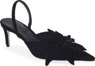 FARM Rio Flower Velvet Slingback Pump