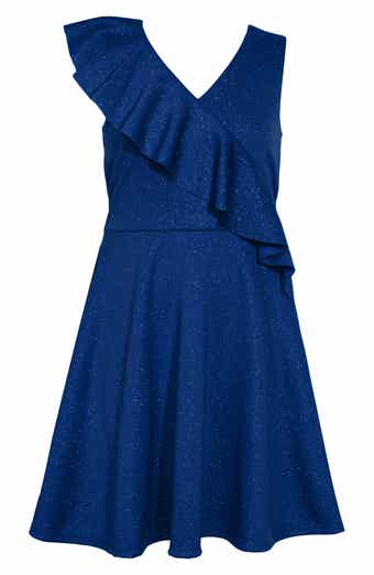 Bonnie Jean Kids' Asymmetric Ruffle Skater Dress