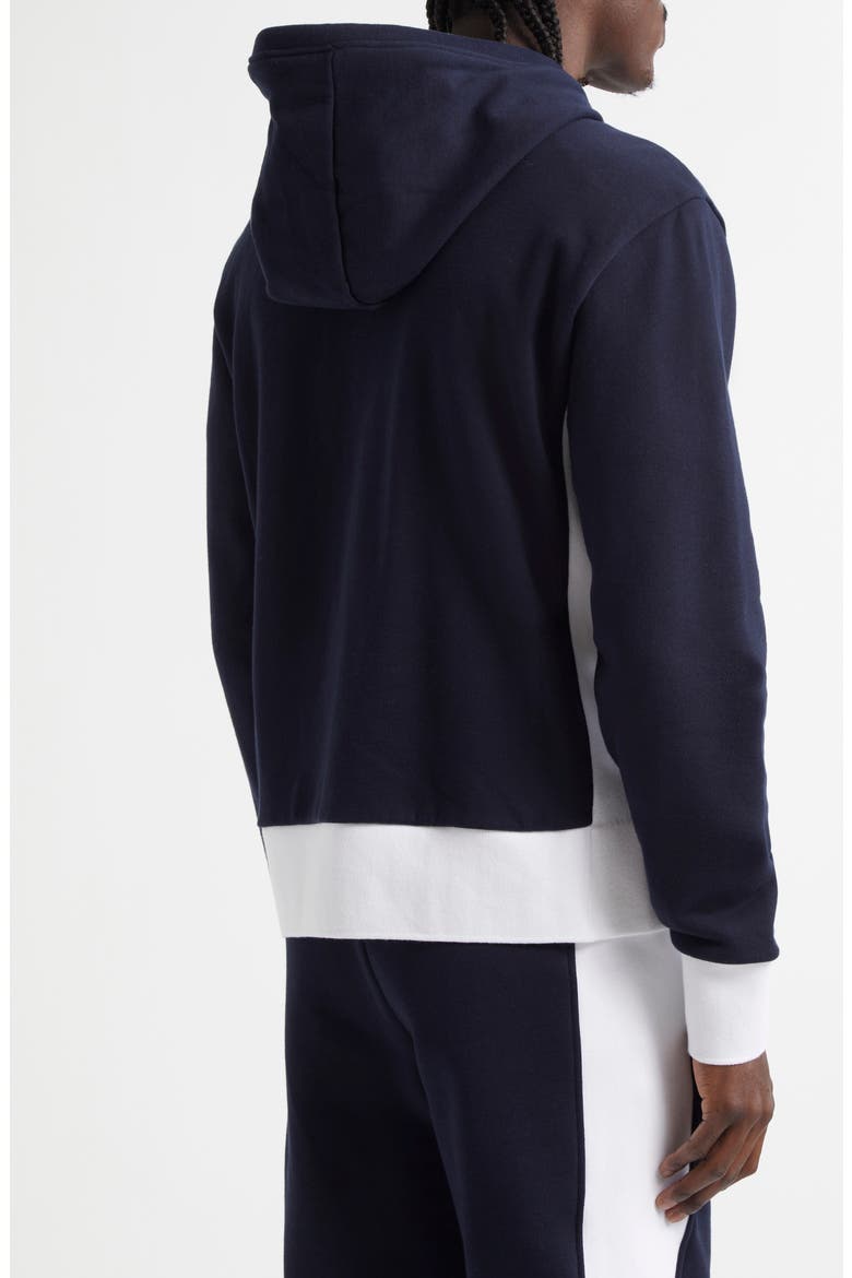 Engineered 4-Bar Cotton French Terry Zip-Up Hoodie, Alternate, color, 415 NAVY
