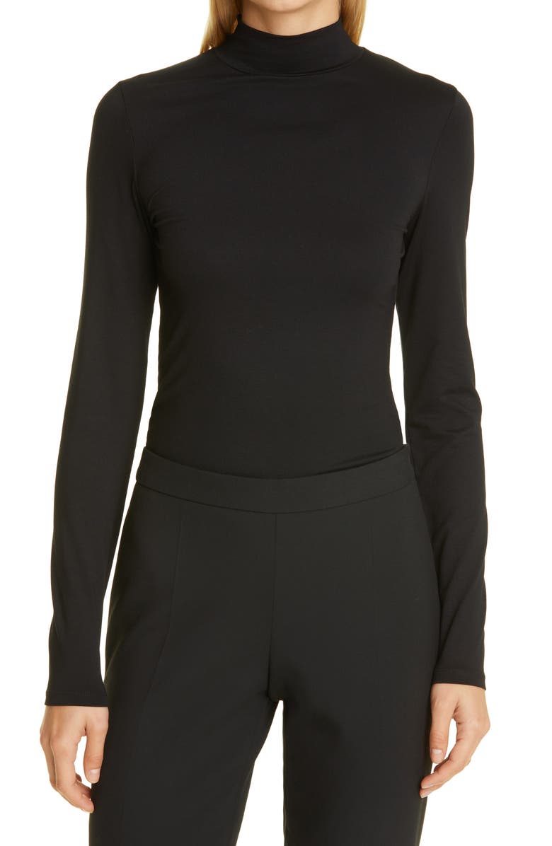 BOSS Emata Mock Neck Modal Blend Top, Main, color, 
