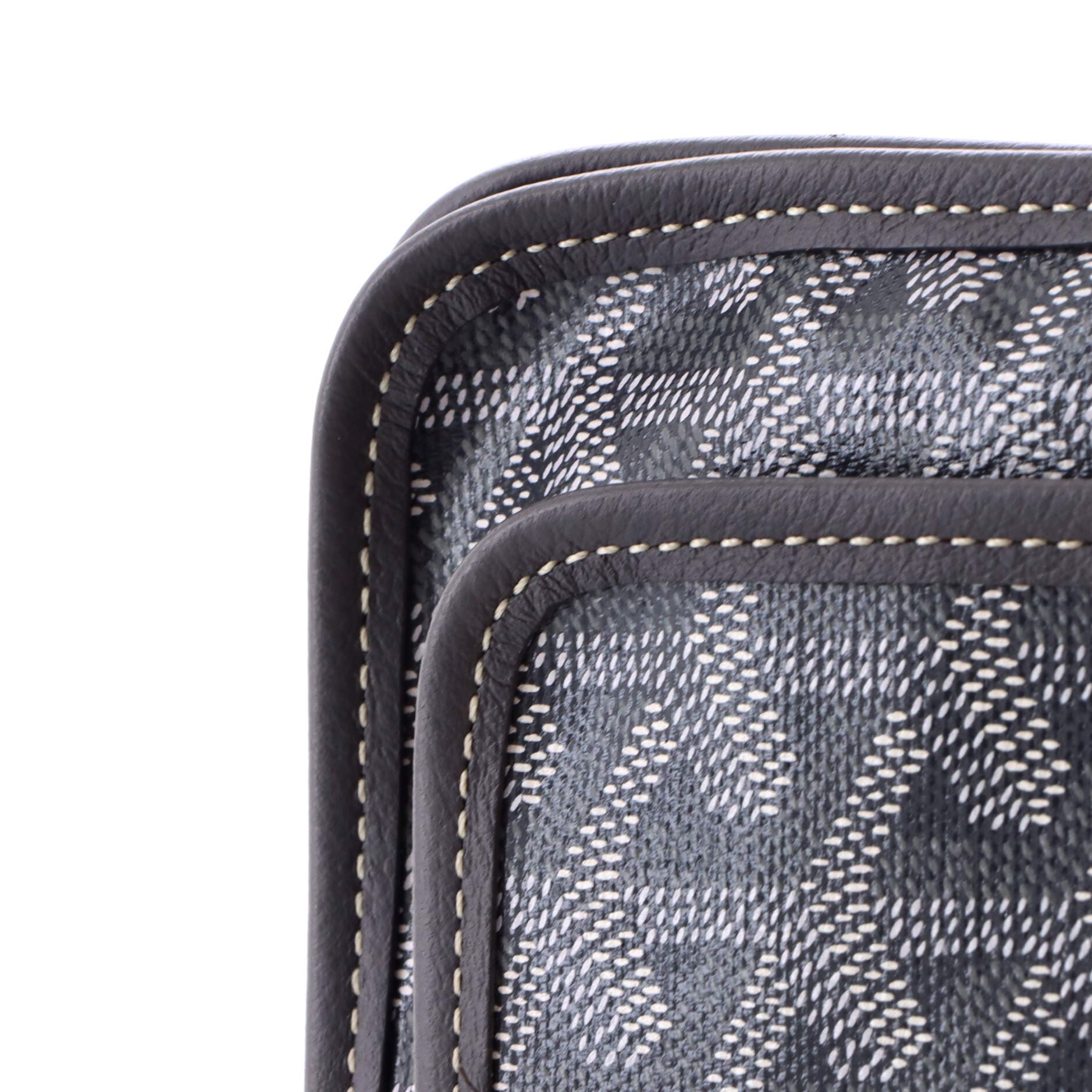 Pre-Owned Goyard Plumet Clutch Wallet Printed Coated Canvas, Alternate, color, Gray