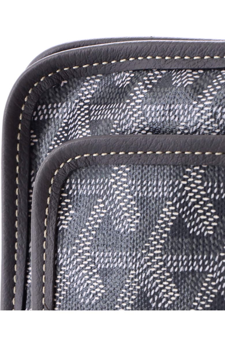 Pre-Owned Goyard Plumet Clutch Wallet Printed Coated Canvas, Alternate, color, Gray