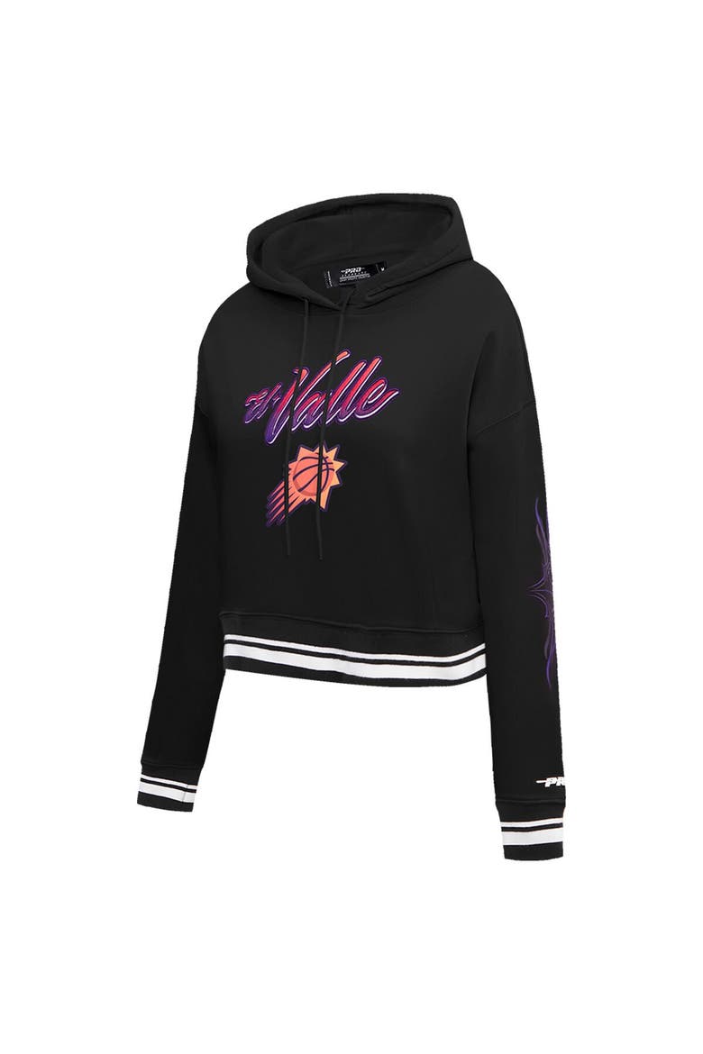 Women's Pro Standard Black Phoenix Suns 2023/24 City Edition Cropped Pullover Hoodie, Alternate, color, Black