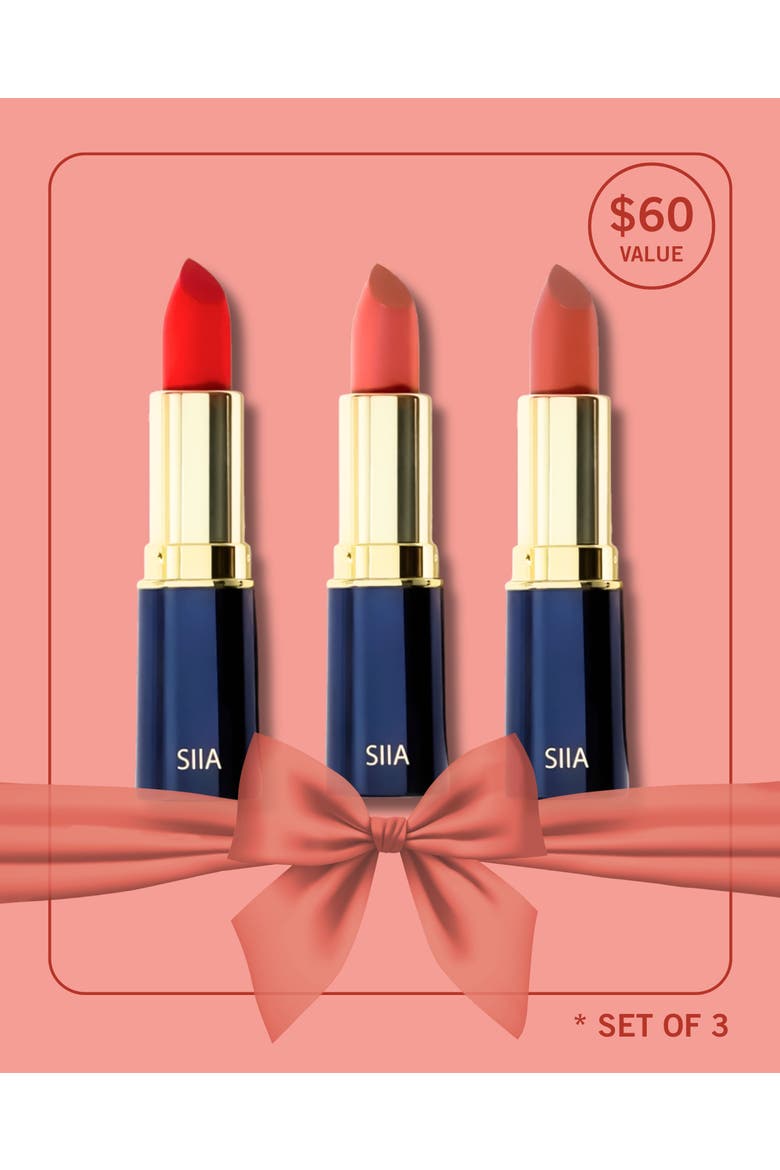 3-Pc. Muse Lip Trio Set, Alternate, color, Vivid Coral