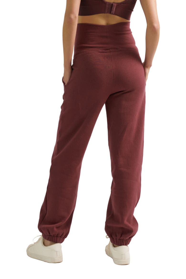 Woma Maternity Joggers, Alternate, color, Plum