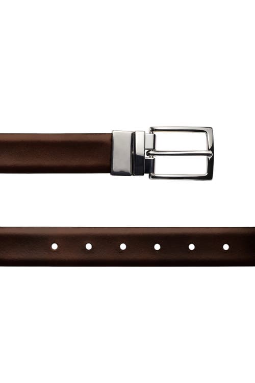 Charles Tyrwhitt Reversible Belt In Brown