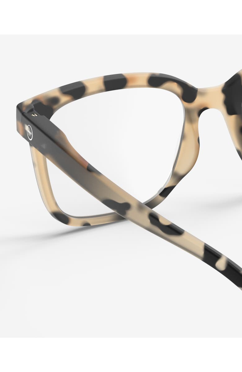 IZIPIZI #L 54mm Rectangular Reading Glasses, Alternate, color, Light Tortoise